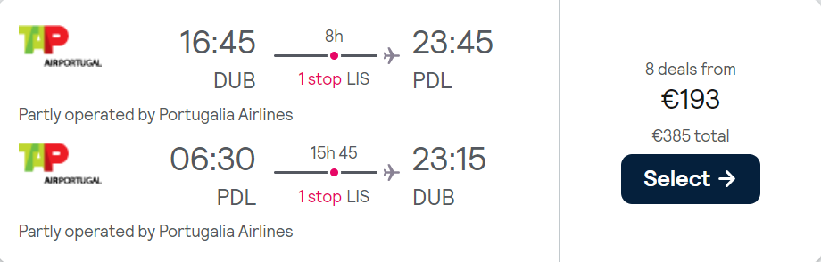 cheap flights to Portugal