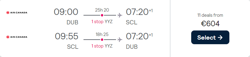cheap flights to Chile