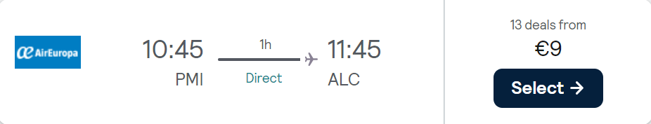 cheap flights to Spain