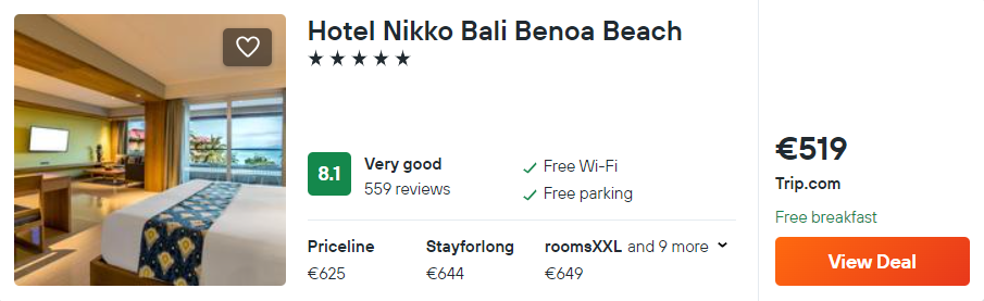Hotel Nikko Bali Benoa Beach