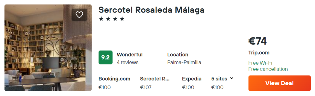 Sercotel Rosaleda Málaga