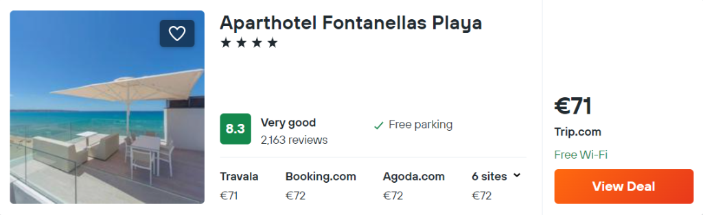 Aparthotel Fontanellas Playa
