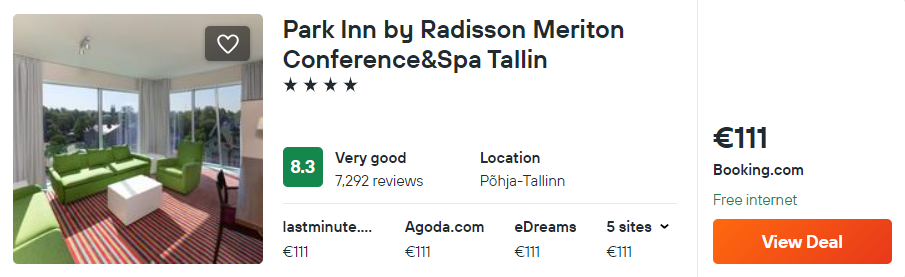 Park Inn by Radisson Meriton Conference&Spa Tallin