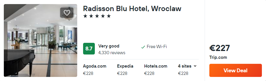 Radisson Blu Hotel, Wroclaw