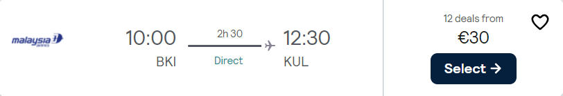 cheap flights to Malaysia