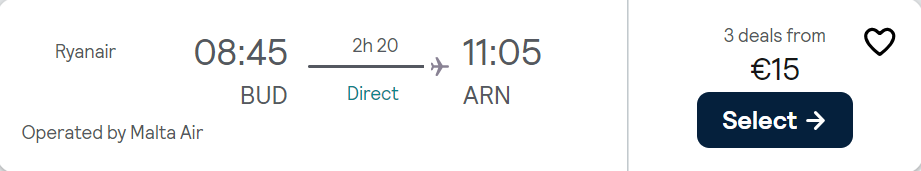 cheap flights to Sweden