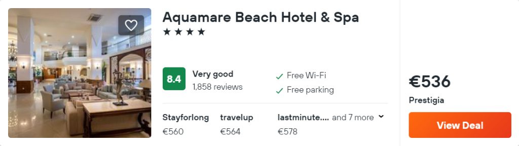 Aquamare Beach Hotel & Spa