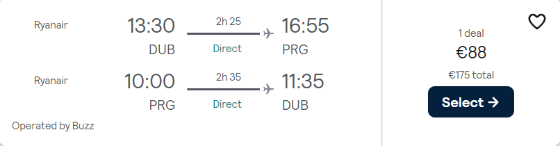 cheap flights to Czechia