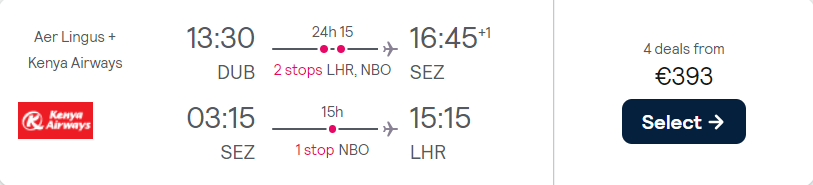 cheap flights to Africa