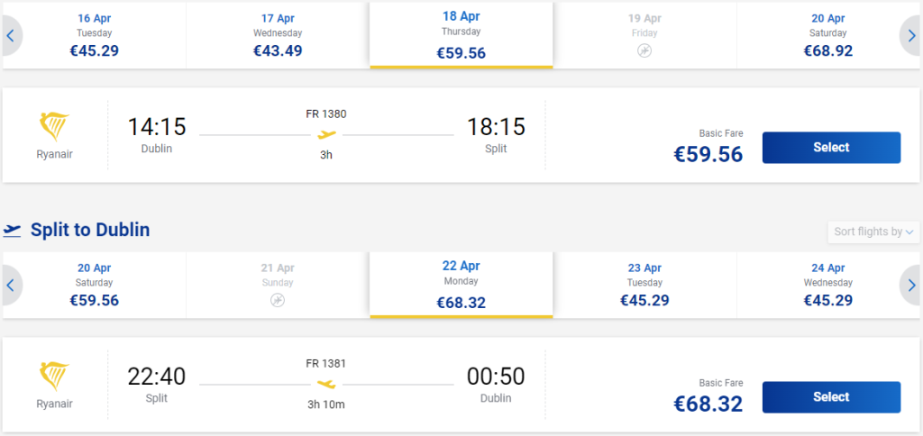 cheap flights to Croatia