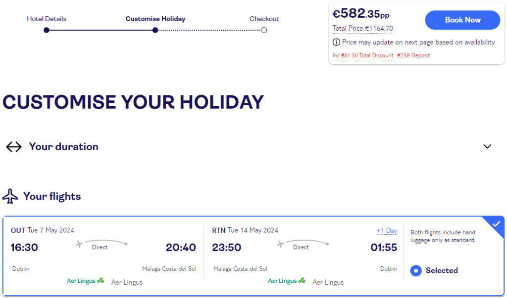 holidays in Spain
