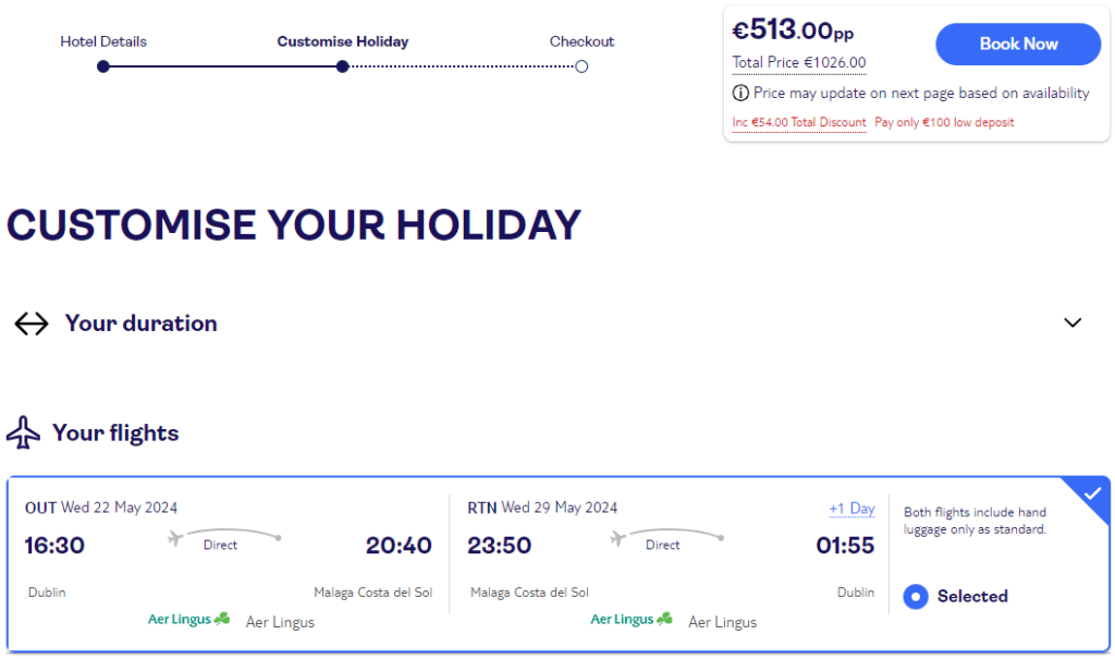 holidays in Spain