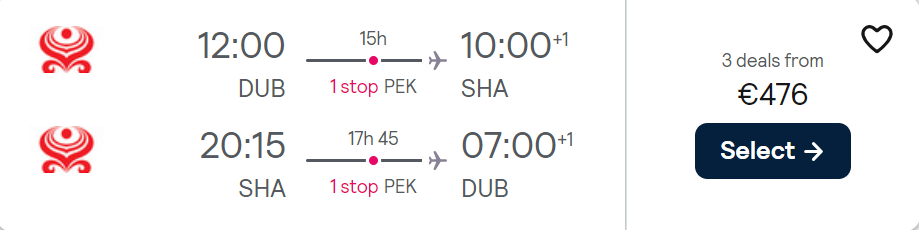 cheap flights to China