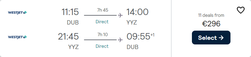 cheap flights to Canada