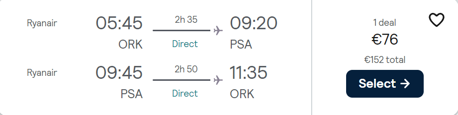 cheap flights to Italy
