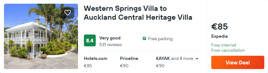 Western Springs Villa to Auckland Central Heritage Villa