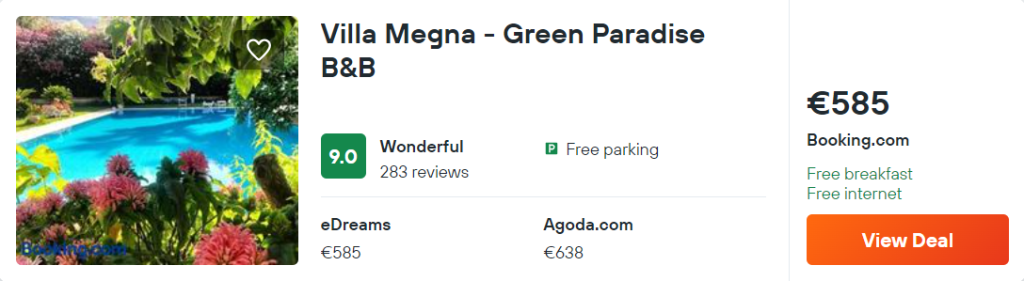 Villa Megna - Green Paradise B&B