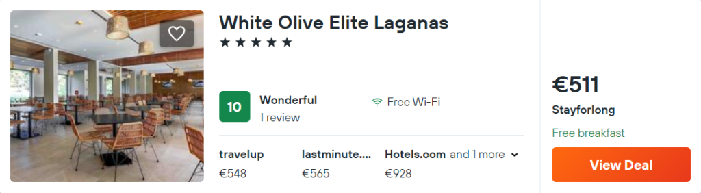 White Olive Elite Laganas