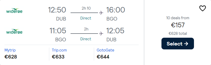 cheap flights to Norway