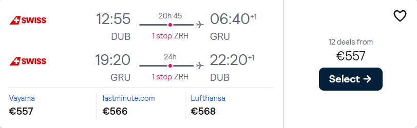 cheap flights to Brazil