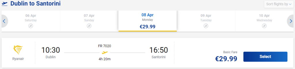 cheap flights to Greece