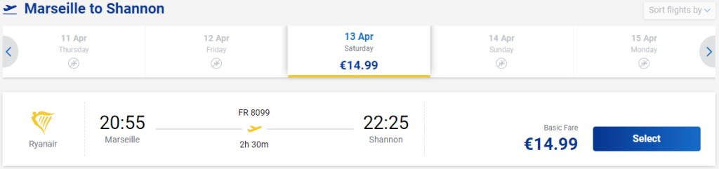 cheap flights to Ireland