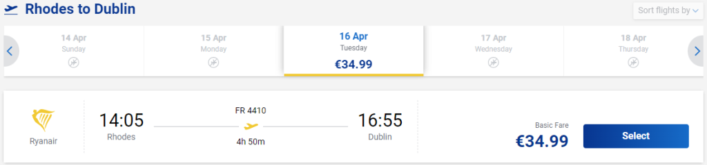 cheap flights to Ireland