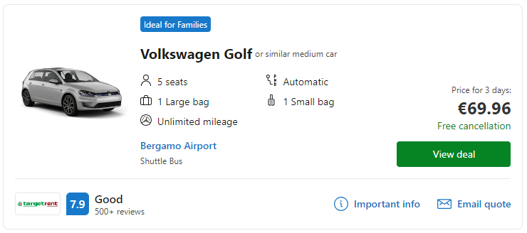 cheap car