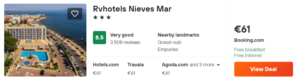 Rvhotels Nieves Mar