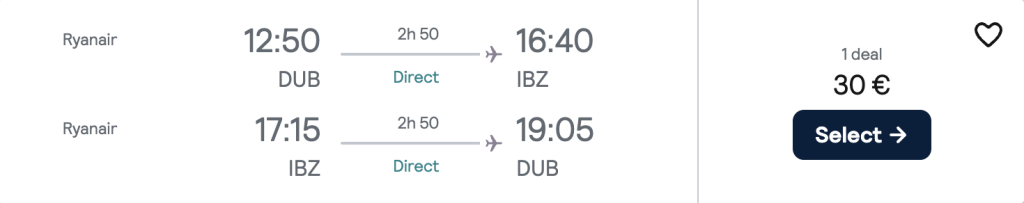 cheap flights to Ibiza