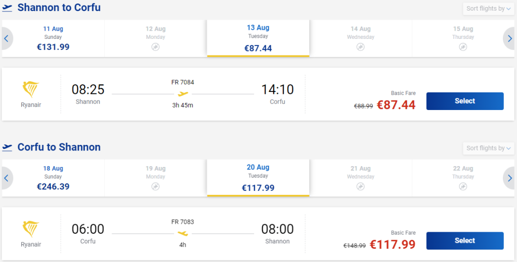 cheap flights to Greece