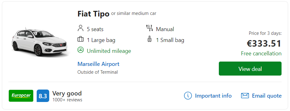 cheap car