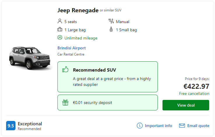cheap car