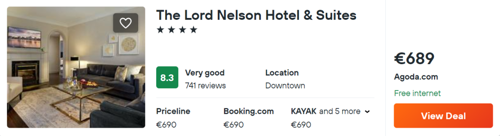 The Lord Nelson Hotel & Suites