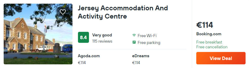 Jersey Accommodation And Activity Centre