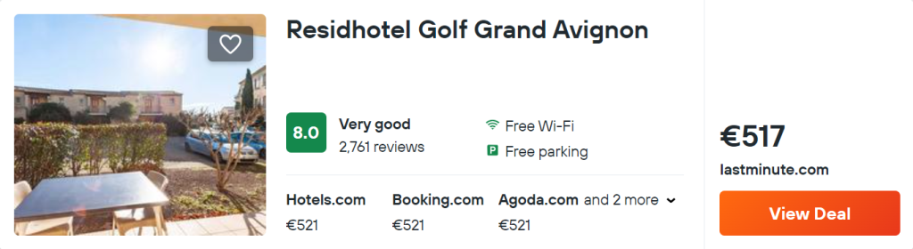 Residhotel Golf Grand Avignon