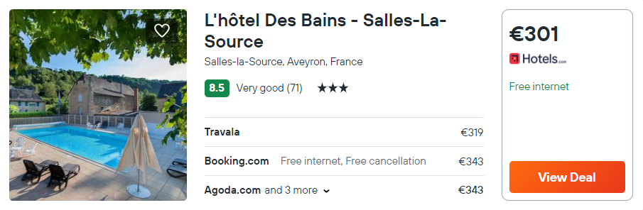 L'hôtel Des Bains - Salles-La-Source