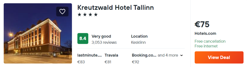 Kreutzwald Hotel Tallinn