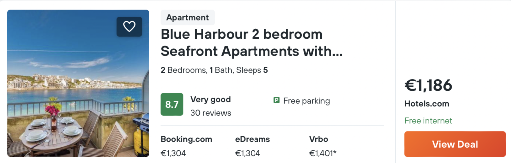 apartments in Malta
