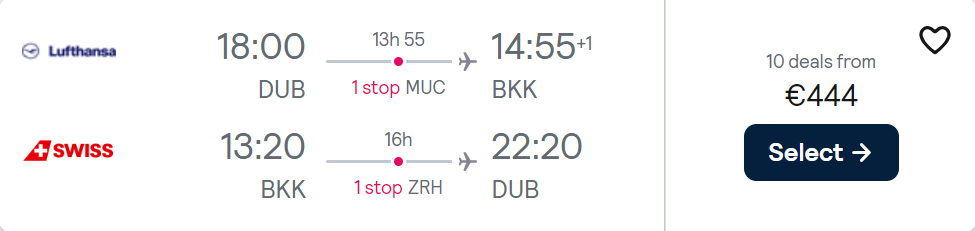 cheap flights to Thailand