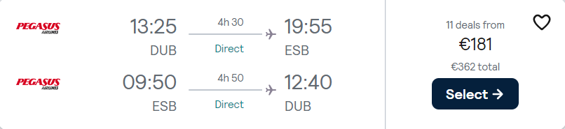 cheap flights to Turkey