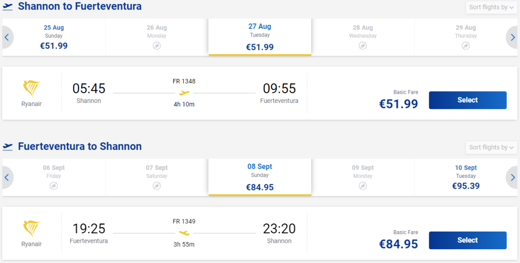 cheap flights to Spain