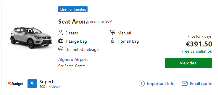 cheap car