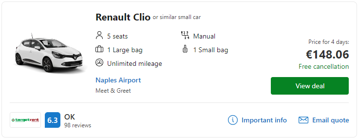 cheap car