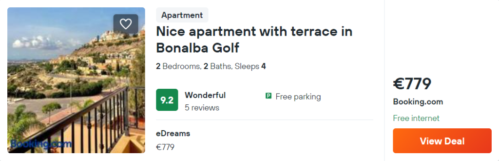 Nice apartment with terrace in Bonalba Golf