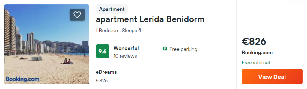 apartment Lerida Benidorm
