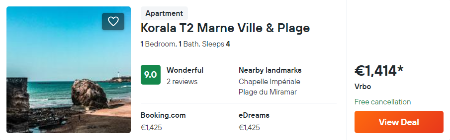 Korala T2 Marne Ville & Plage