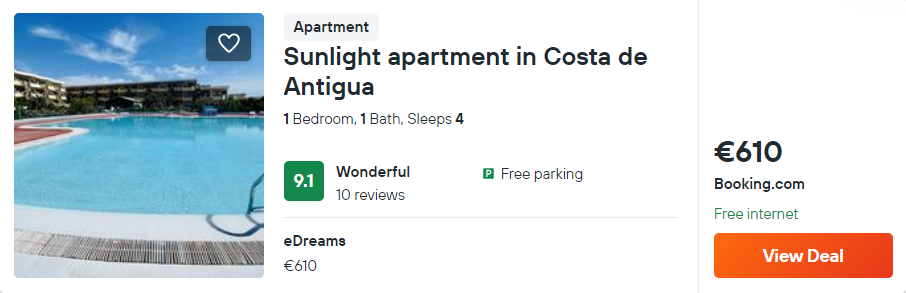 Sunlight apartment in Costa de Antigua