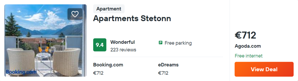 Apartments Stetonn