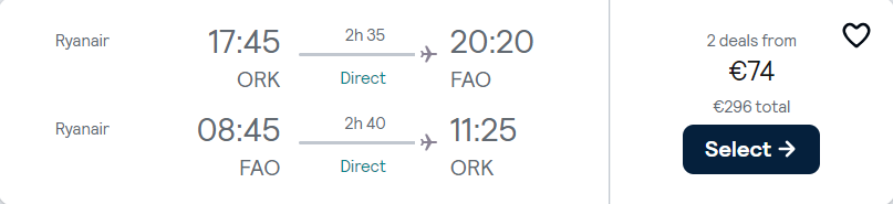 cheap flights to Portugal